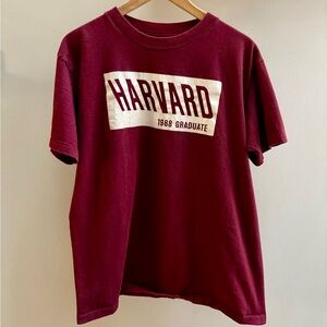 Harvard University 1988 Graduate VTG maroon Champion T-shirt XL Made in USA